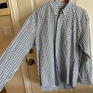 Men's UNC Button Down Casual Dress Shirt